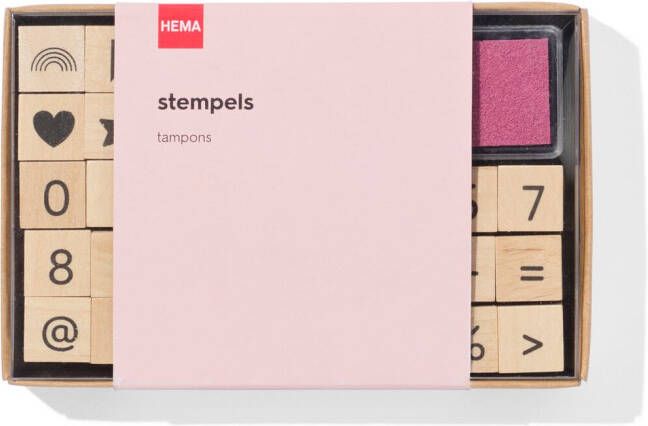 HEMA Stempels Getallen En Figuren 38-delig