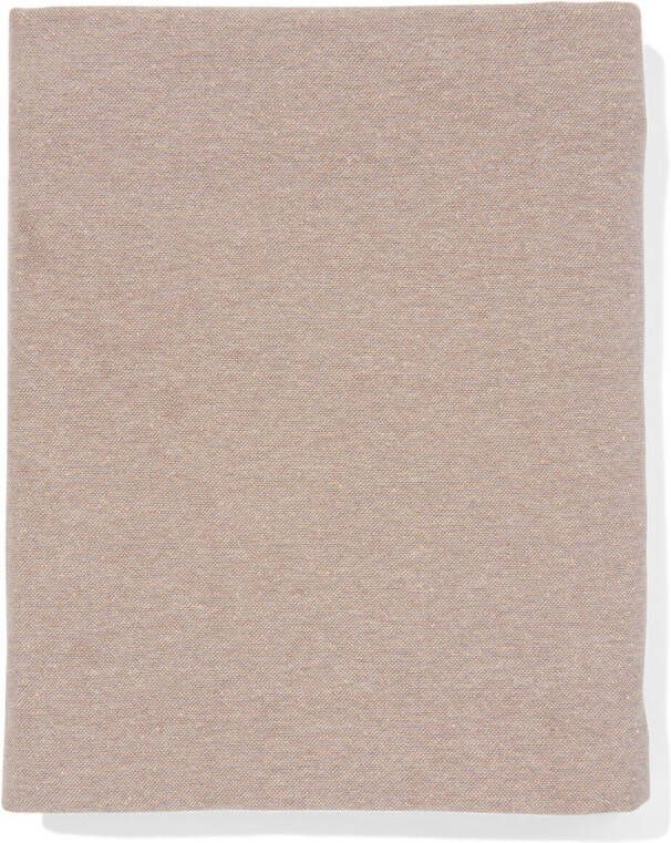 HEMA Tafelkleed Met Glitters Ø180cm Chambray Katoen Beige (zand)