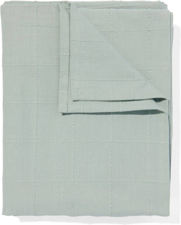 HEMA Tafelkleed Met Ruiten 140x240 Katoen Groen (groen)