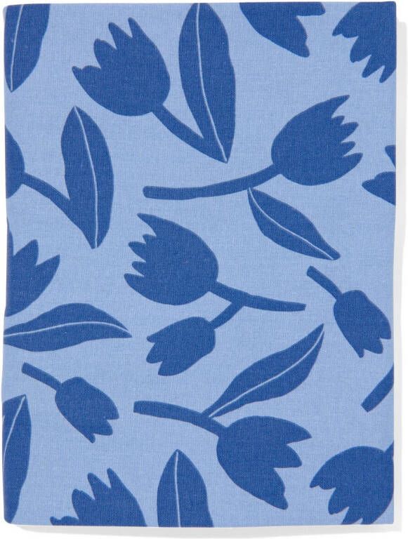 HEMA Tafelkleed Met Tulpen Ø180cm Katoen Blauw (blauw)