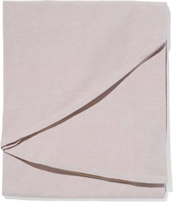 HEMA Tafelkleed Rond Ø180cm Katoen Taupe (grijs)