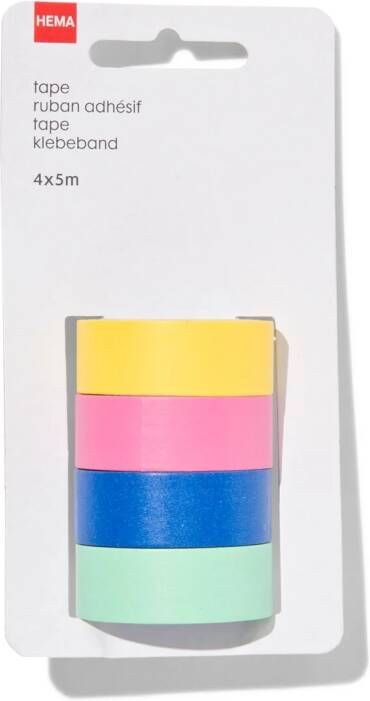 HEMA Tape 5m 4 Stuks