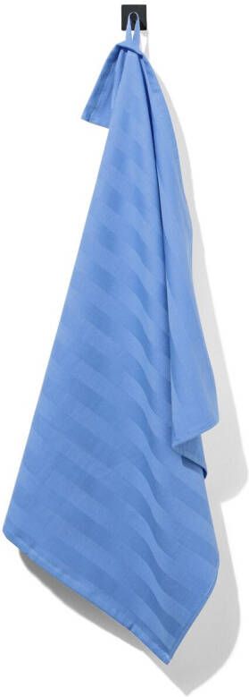 HEMA Theedoek 65x65 Katoen Blauw (felblauw)