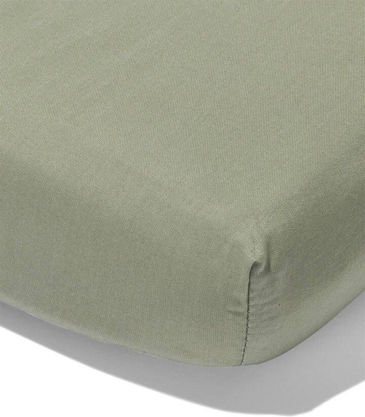 HEMA Topper Hoeslaken Zacht Katoen 180x220 Groen (groen)