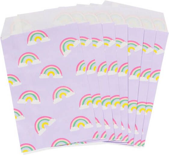 HEMA Uitdeelzakjes Papier Regenboog 8 Stuks