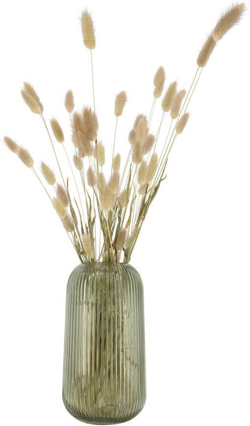 HEMA Vaas Ø14x27 Glas Ribbel Groen (groen)