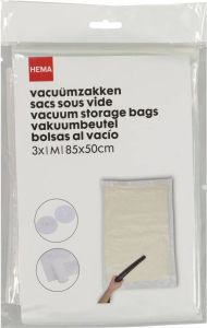 HEMA Vacuümzakken Medium 85x50 3 Stuks (transparant)
