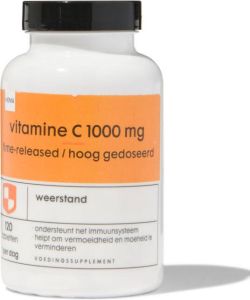HEMA Vitamine C 1000mg Time Released En Hoog Gedoseerd 120 Stuks