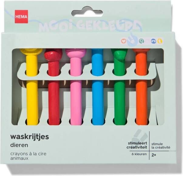 HEMA Waskrijtjes Dier 6 Stuks