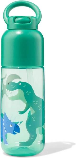 HEMA Waterfles Met Rietje Dino 300ml