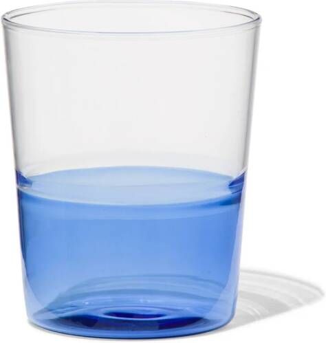 HEMA Waterglas 320ml Tafelgenoten Glas Met Blauw