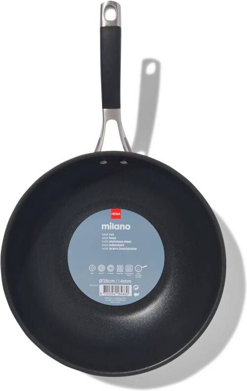 HEMA Wok Ø28cm Milano (zilver)