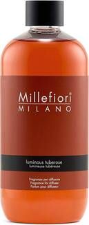 Millefiori Milano Navulling voor Geurstokjes 500 ml Luminous Tuberose
