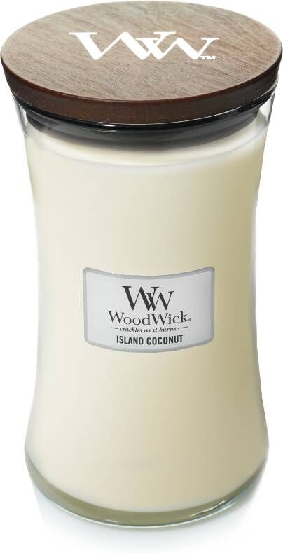 Woodwick Island Coconut kaars groot