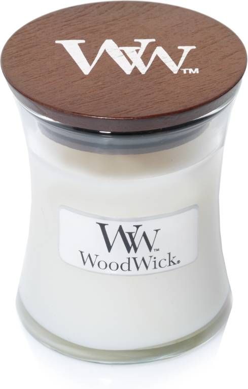 Woodwick White Tea & Jasmine kaars klein