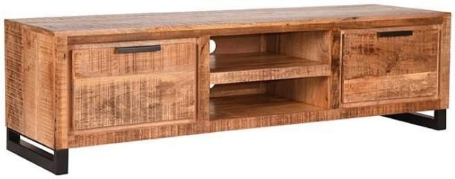 LABEL51 | Tv-meubel Glasgow Rough Mangohout 160 cm | Woonkamer meubels | Tv-dressoirTv-meubel