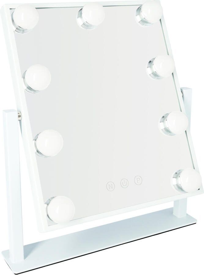 LYVION Hollywood Spiegel met LED verlichting make up spiegel Wit