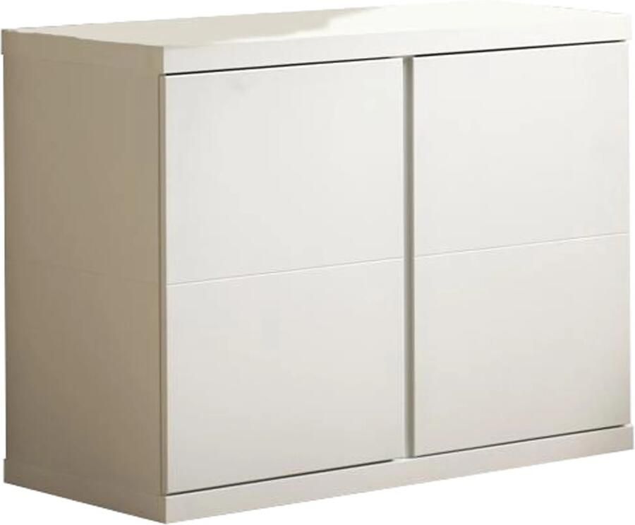 Vipack 1-persoonsledikant Ligoppervlak 90x200 cm inclusief lattenrol uitvoering wit gelakt