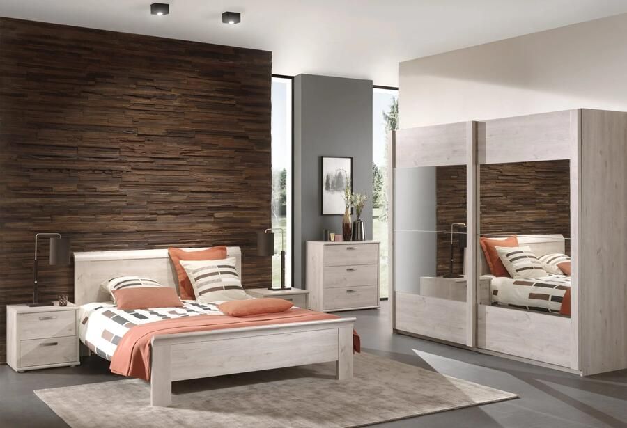 Merkloos Sans marque 2-persoonsbed Benja-18