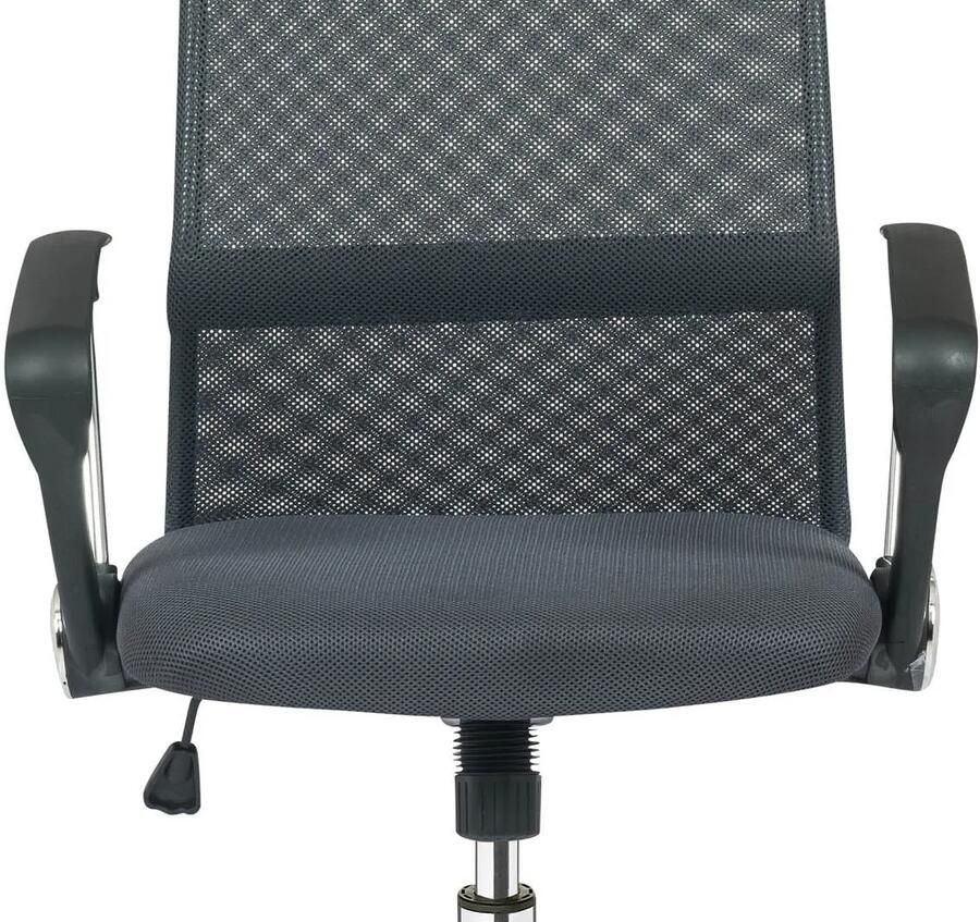 Bureaustoel Carlos Grijs Kunstleer Hoogte 111 cm