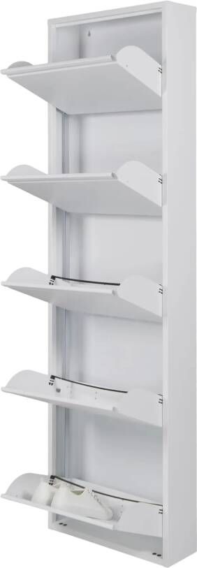 Spinder Design Billy 5 Schoenenkast Wit