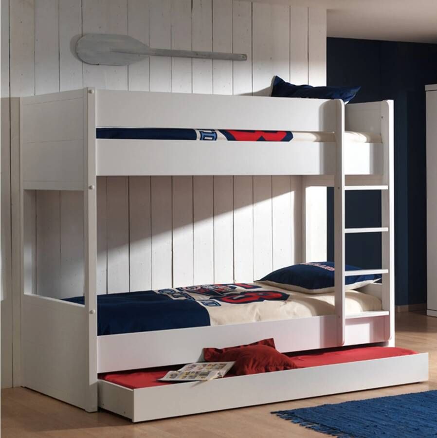 Stapelbed Daniel Wit MDF Hoogte 174 cm