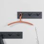 Spinder Design Pull 3 Wandkapstok met 6 haken 45x10x12.5 cm Zwart - Thumbnail 4