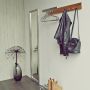 Spinder Design Noa 1 Wandkapstok met 5 haken 87x16x9 cm RVS Licht Eiken - Thumbnail 2