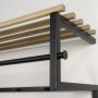 Spinder Design RIZZOLI XL (100 cm) Wandkapstok Zwart | Eiken - Thumbnail 4