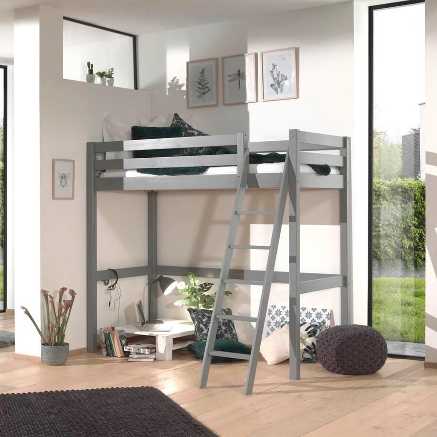 Hoogslaper Charlie Grijs Hoogte 190 cm