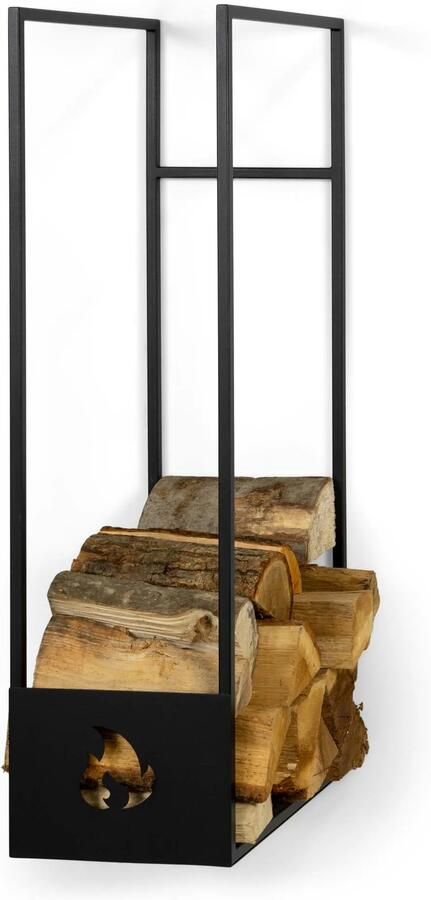 Spinder Design LUMBER LOCKER M Houtopslag Zwart