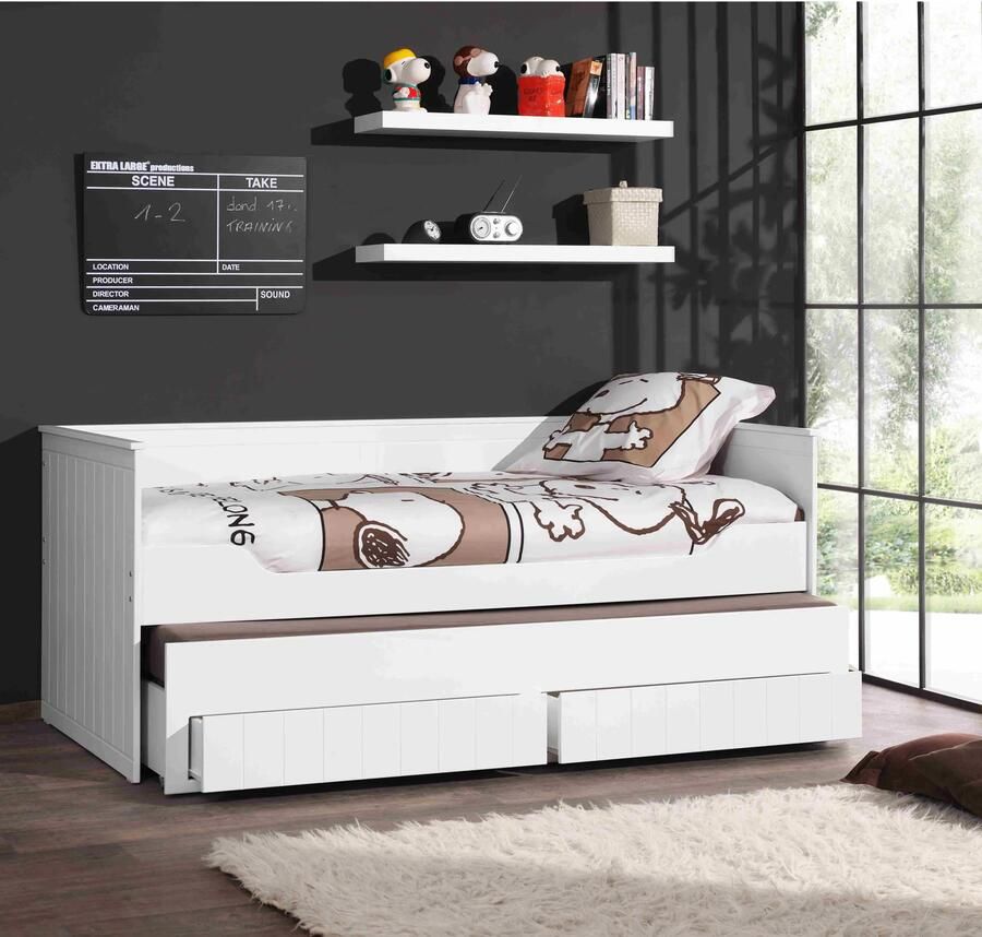 Kajuitbed Luuk Wit MDF Hoogte 88 cm