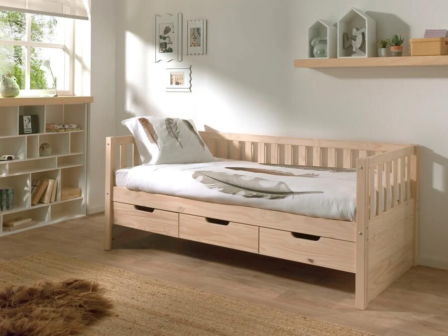 Kajuitbed Seppe Grenen Hoogte 85.5 cm