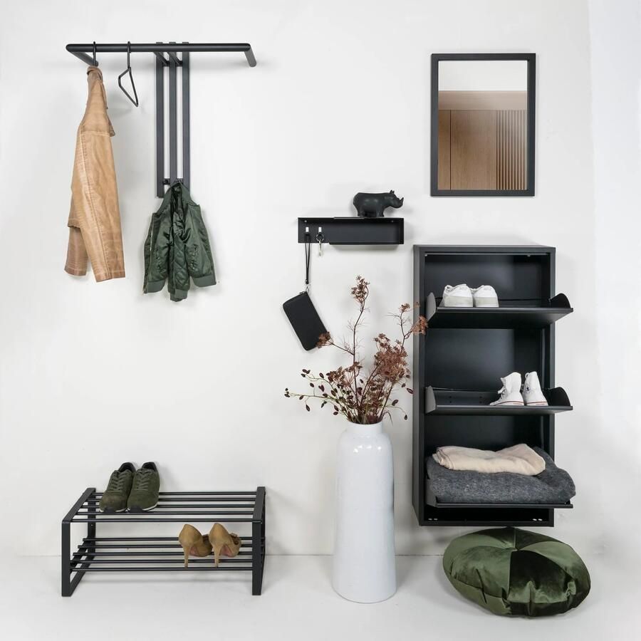 Spinder Design Senza 1- Kapstok 2 Haken 65x63 5x28 cm Zwart - Foto 6