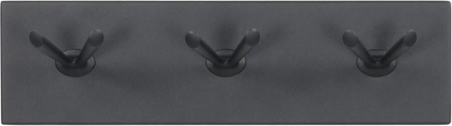 Spinder Design Pull 3 Wandkapstok met 6 haken 45x10x12.5 cm Zwart - Foto 5