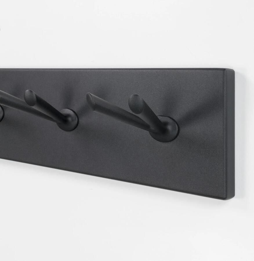 Spinder Design Pull 7 Wandkapstok met 14 haken 104 5x10x12 5 cm Zwart - Foto 4