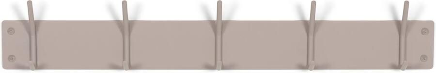 Spinder Design Fusion Wandkapstok met 5 haken 70x6x12 cm Zijdeachtige Taupe - Foto 2