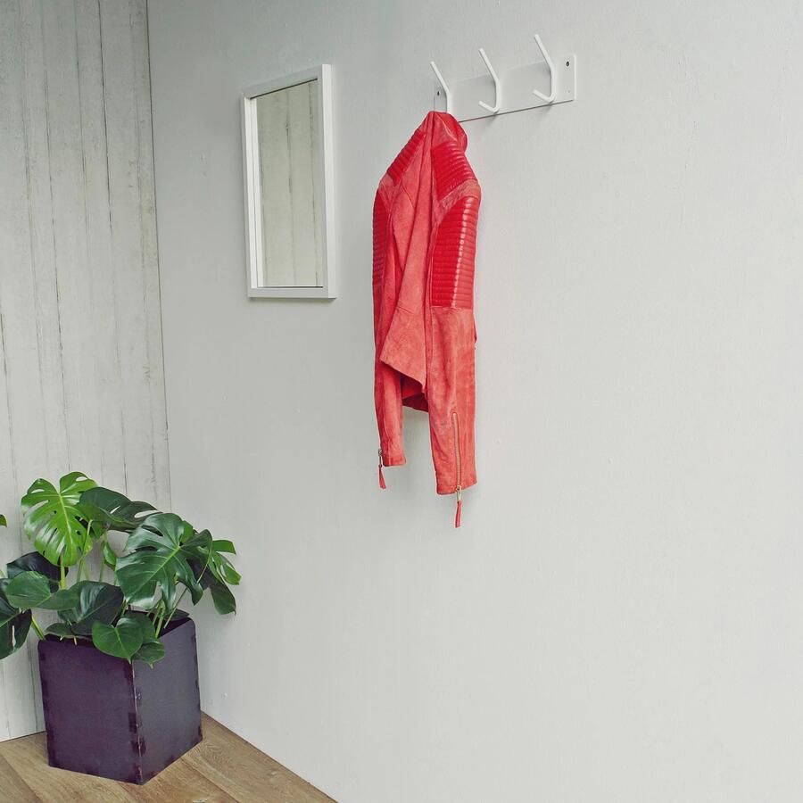 Spinder Design Fusion Wandkapstok met 3 haken 40x6x11 5 cm Wit - Foto 3