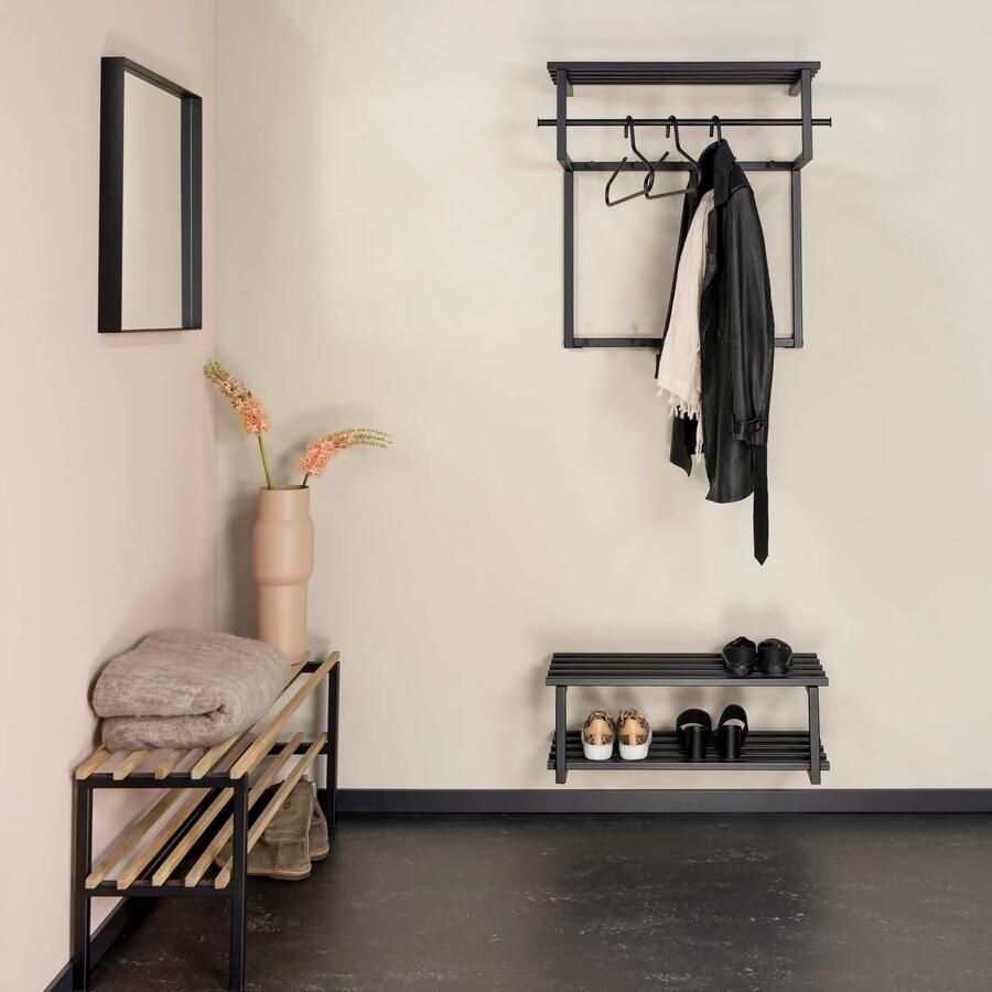 Spinder Design RIZZOLI BLACK EDITION Wandkapstok Zwart - Foto 2