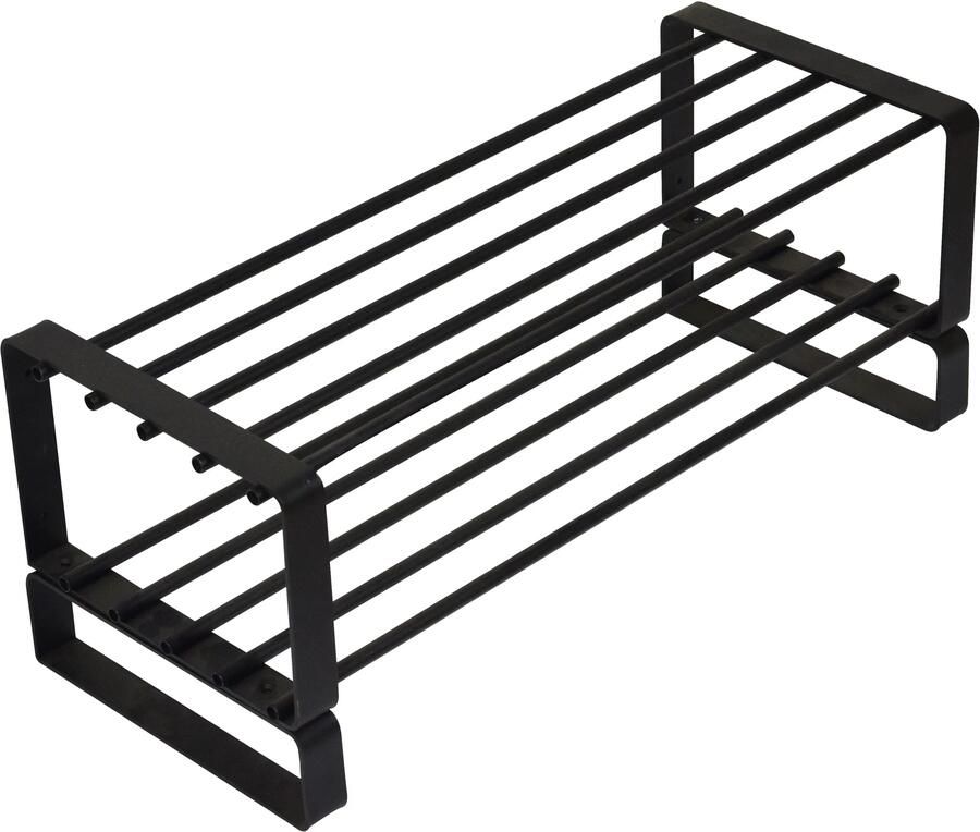 Spinder Design Rizzoli Wandkapstok met 12 haken 75x34x76 cm Wit Eiken - Foto 3