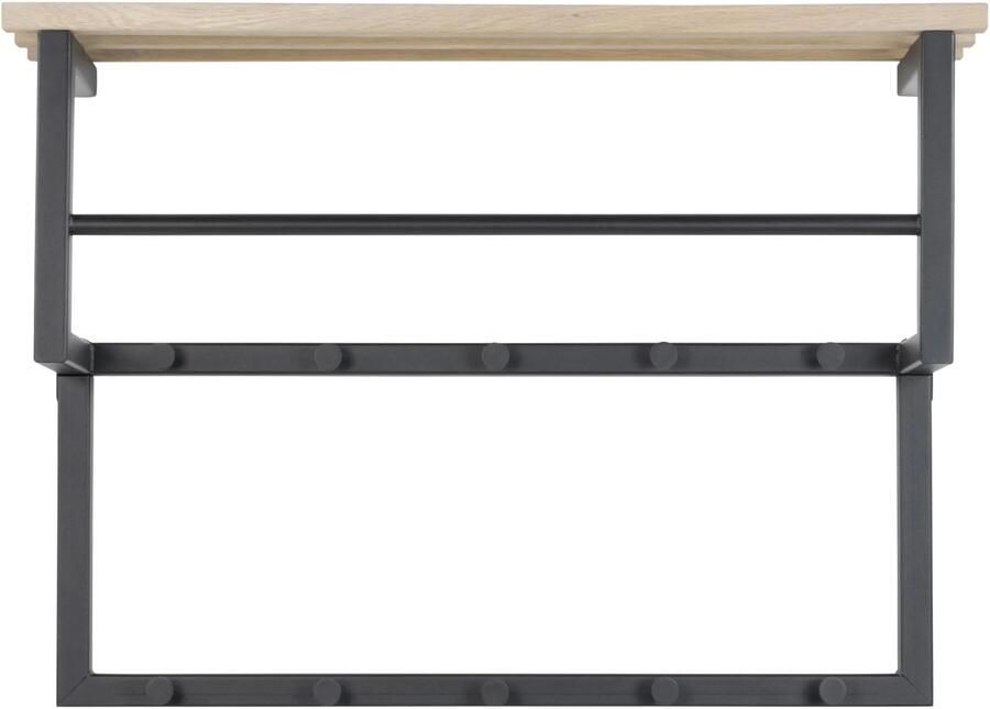 Spinder Design Rizzoli XS Wandkapstok met 10 haken 70x29x28 cm Zwart - Foto 4