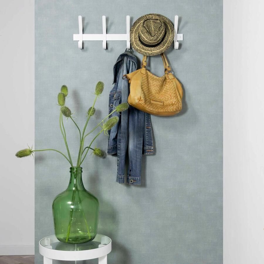 Spinder Design Dexter Wandkapstok met 5 haken 70x8 2x21 cm Wit - Foto 3