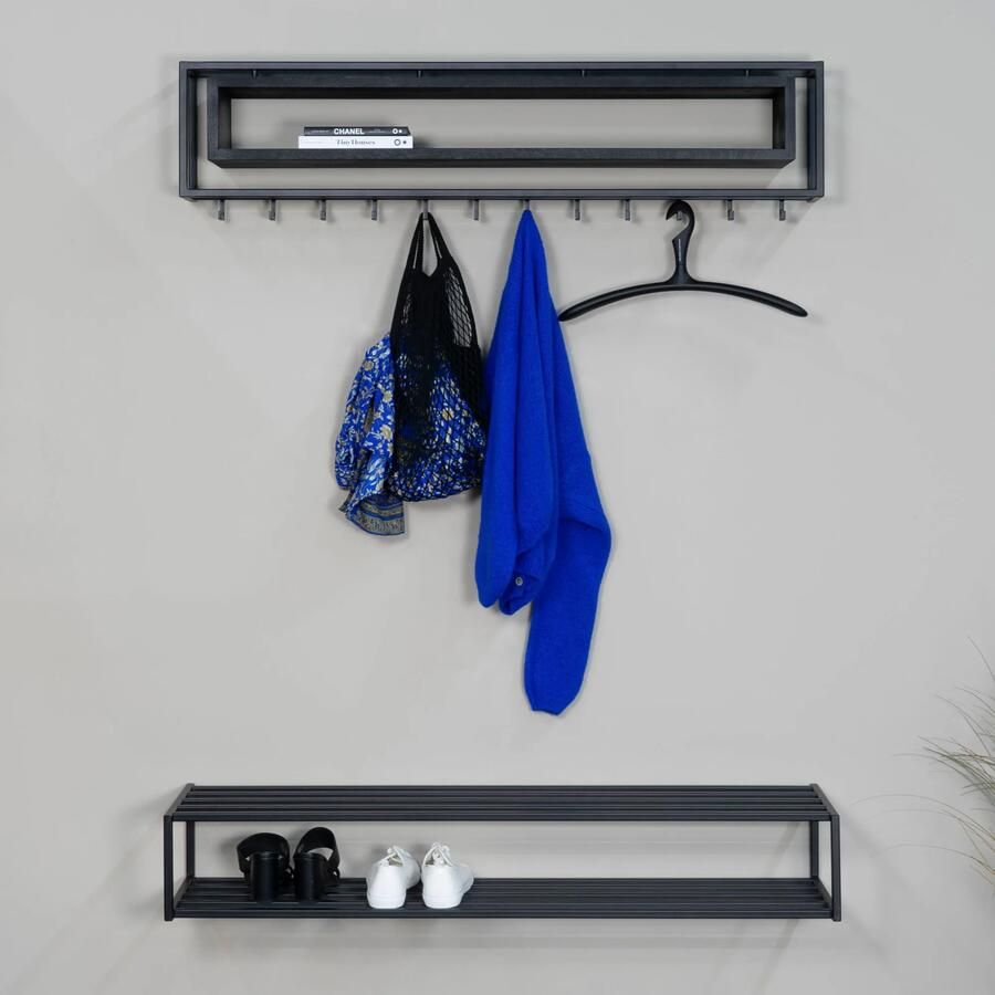 Spinder Design SCHOOL 120 BLACK EDITION Wandkapstok Zwart - Foto 2