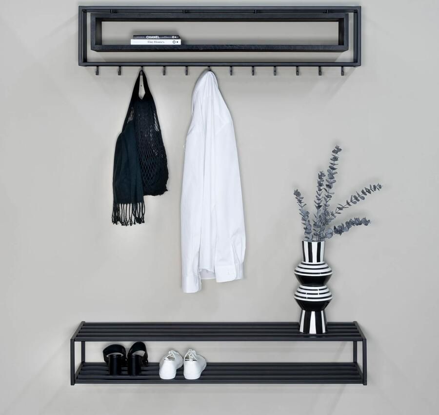 Spinder Design SCHOOL 120 BLACK EDITION Wandkapstok Zwart - Foto 5