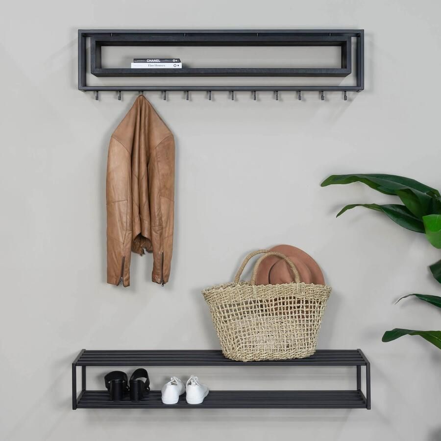 Spinder Design SCHOOL 120 BLACK EDITION Wandkapstok Zwart - Foto 3