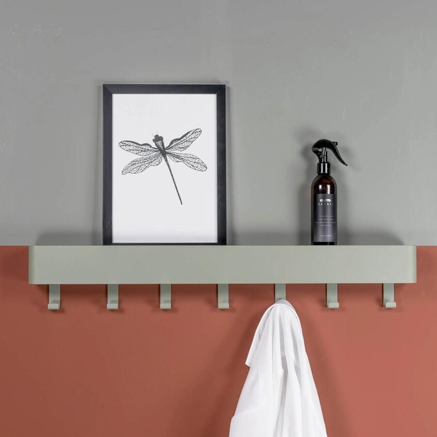 Spinder Design Dax Play 7 Wandkapstok met 7 haken 72x7 5x12 cm Groen - Foto 6