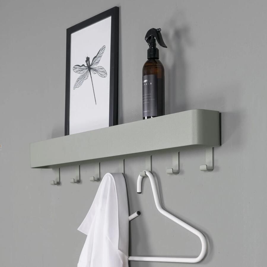 Spinder Design Dax Play 7 Wandkapstok met 7 haken 72x7 5x12 cm Groen