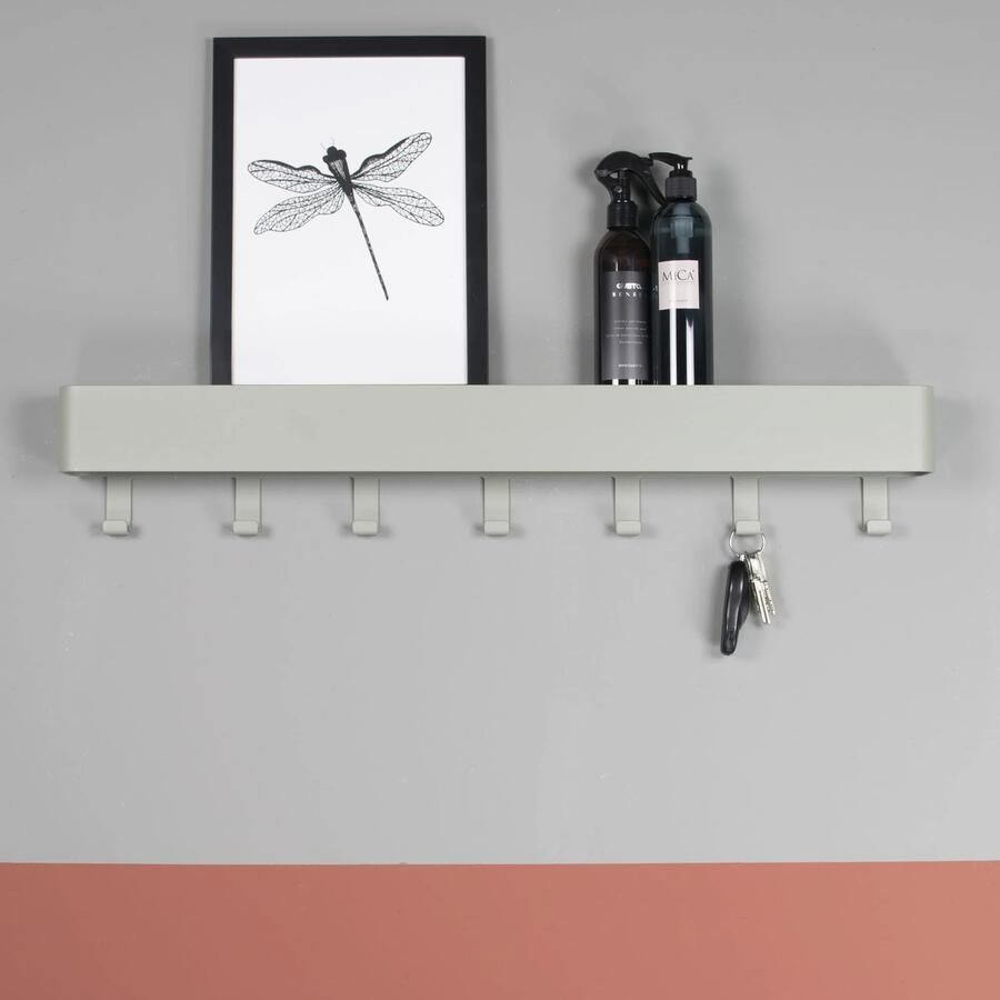 Spinder Design Dax Play 7 Wandkapstok met 7 haken 72x7 5x12 cm Groen - Foto 4