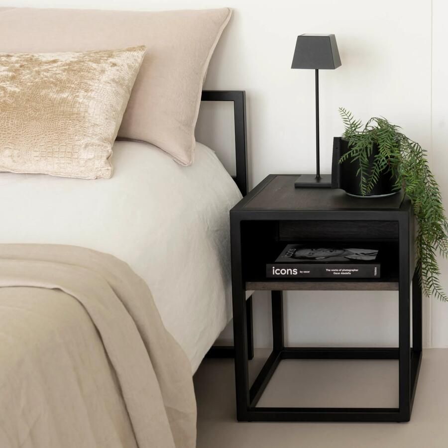Spinder Design DIVA ONE-NIGHTSTAND Nachtkast Grijs | Zwart - Foto 3