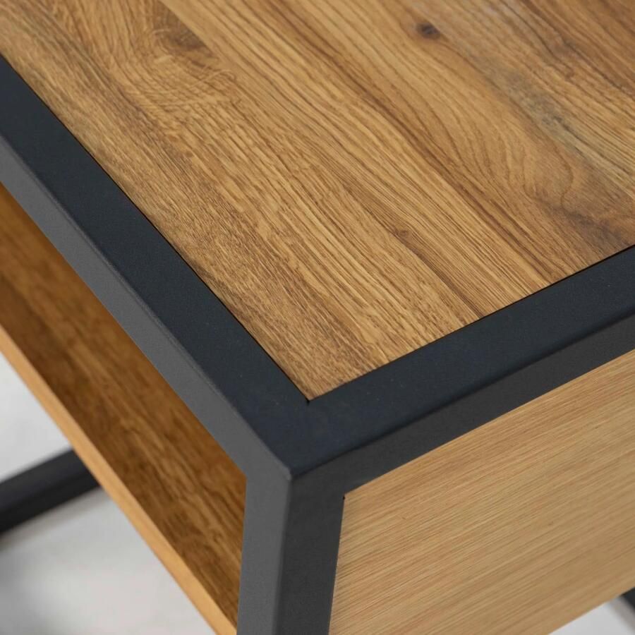 Spinder Design DIVA ONE-NIGHTSTAND Nachtkast Naturel | Zwart